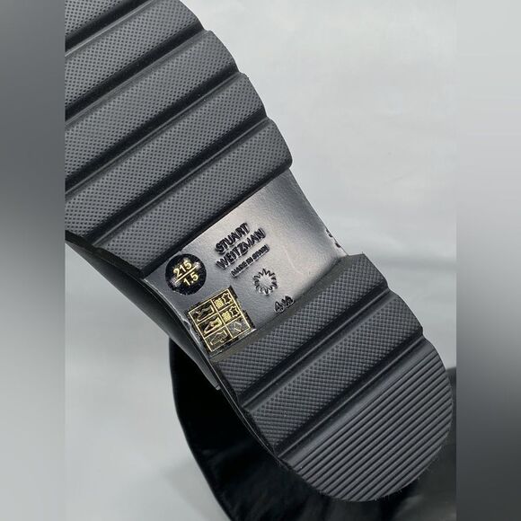 Stuart Weitzman 5050 Over-The-Knee Leather Combat Boots size 4.5 - Picture 16 of 16